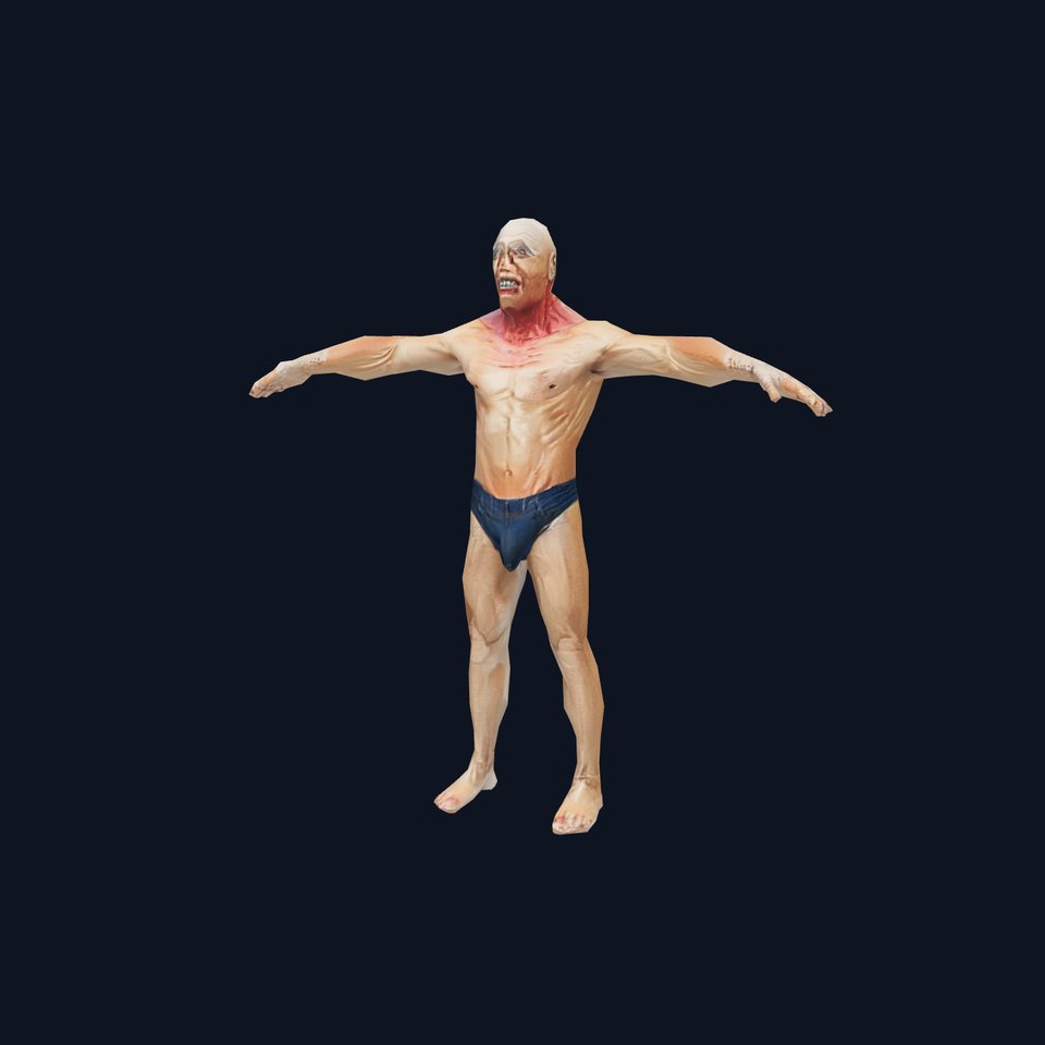 Muscular Zombie Character Model Pack